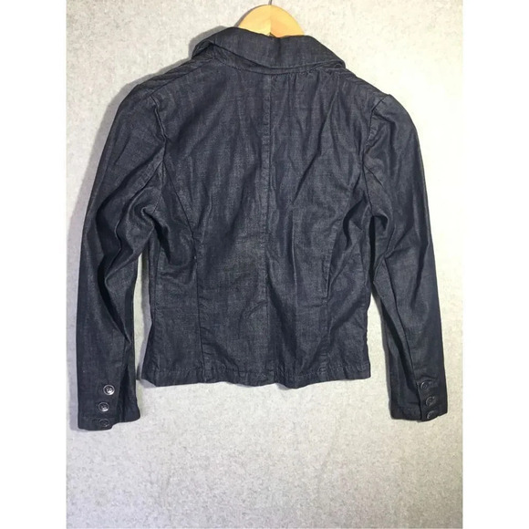 Womens Pilcro Anthropologie Denim Blazer Casual High Fashion Professional Career - Picture 6 of 6